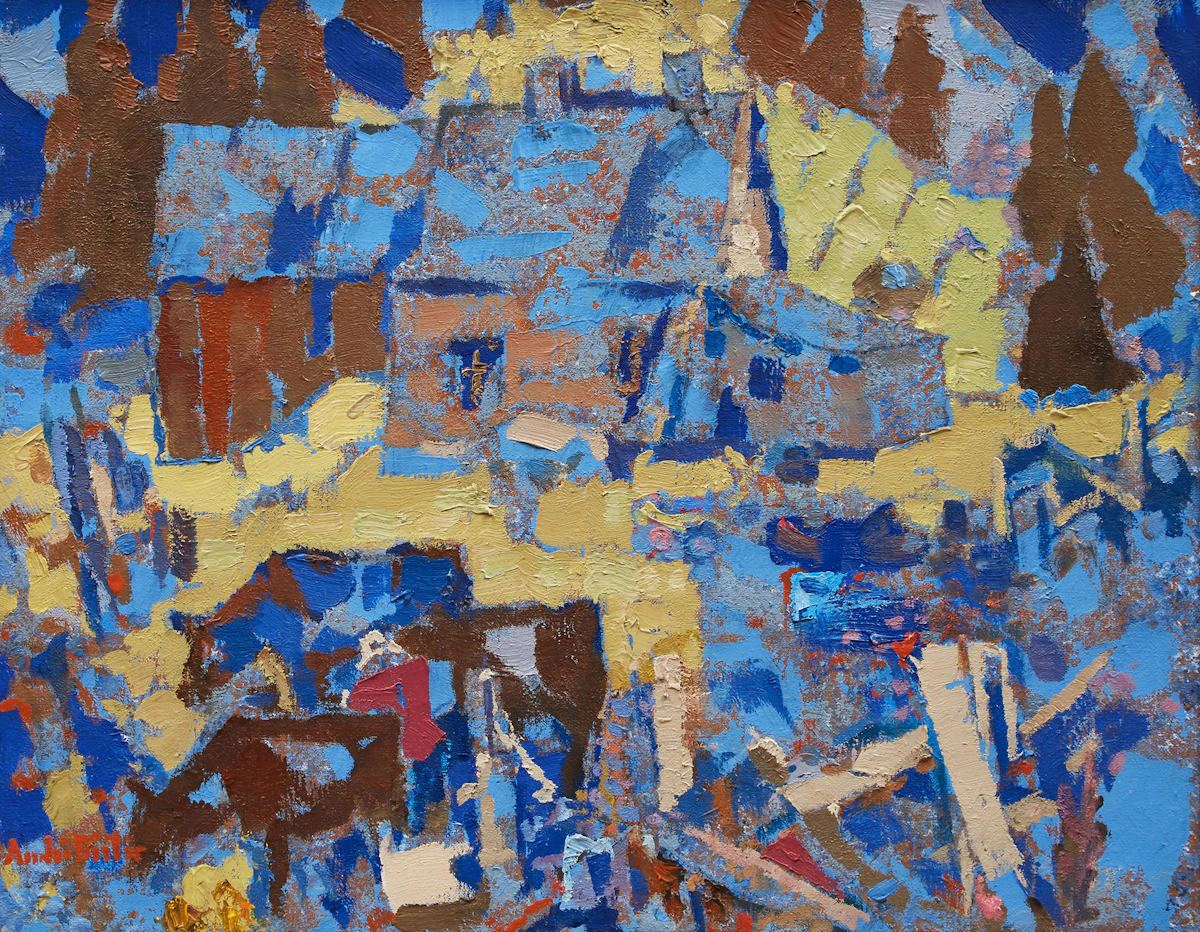 André Charles Biéler, The Morrow Homestead, Argenteuil, Quebec, oil on canvas, 1980