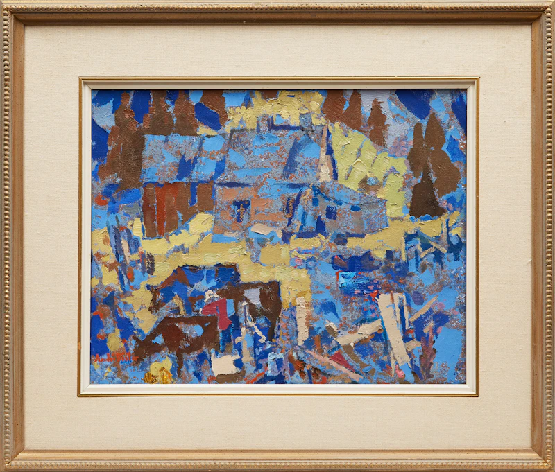 André Charles Biéler, The Morrow Homestead, Argenteuil, Quebec, oil on canvas, 1980 - view 2