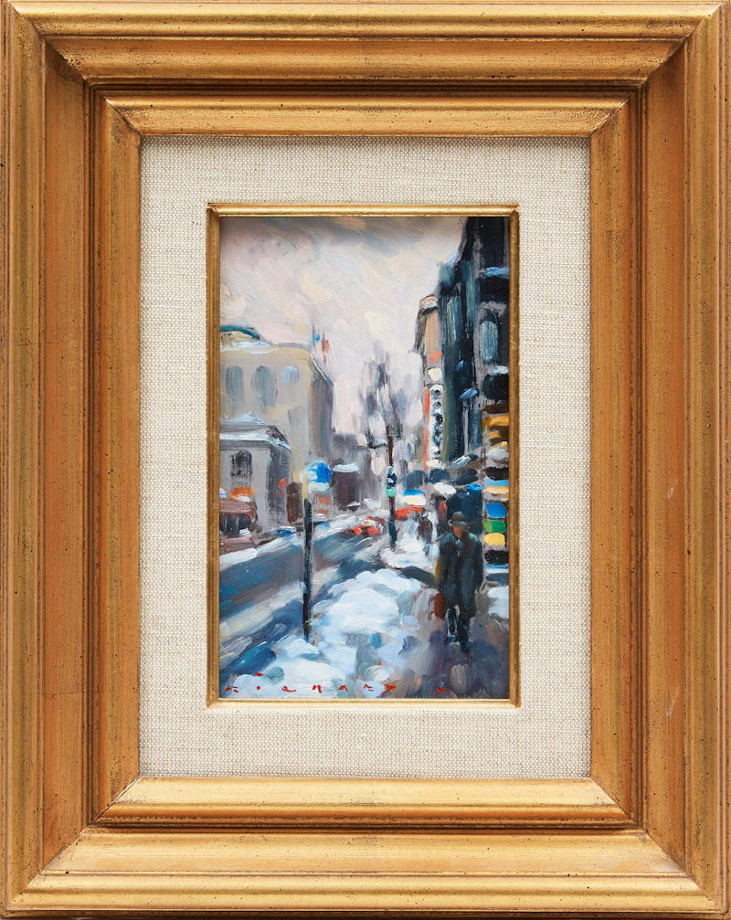 Richard Montpetit, Apres le travail, oil on masonite, 1988 - view 2