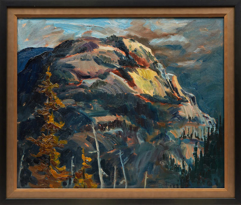 Bruno Côté, L’Entrée du Parc de St-Urbain, oil on canvas - view 2