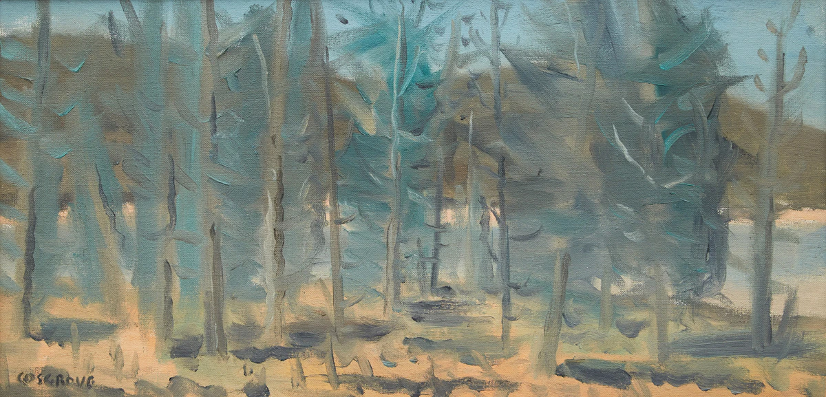 Stanley Morel Cosgrove, Trees in the Forest, oil on canvas