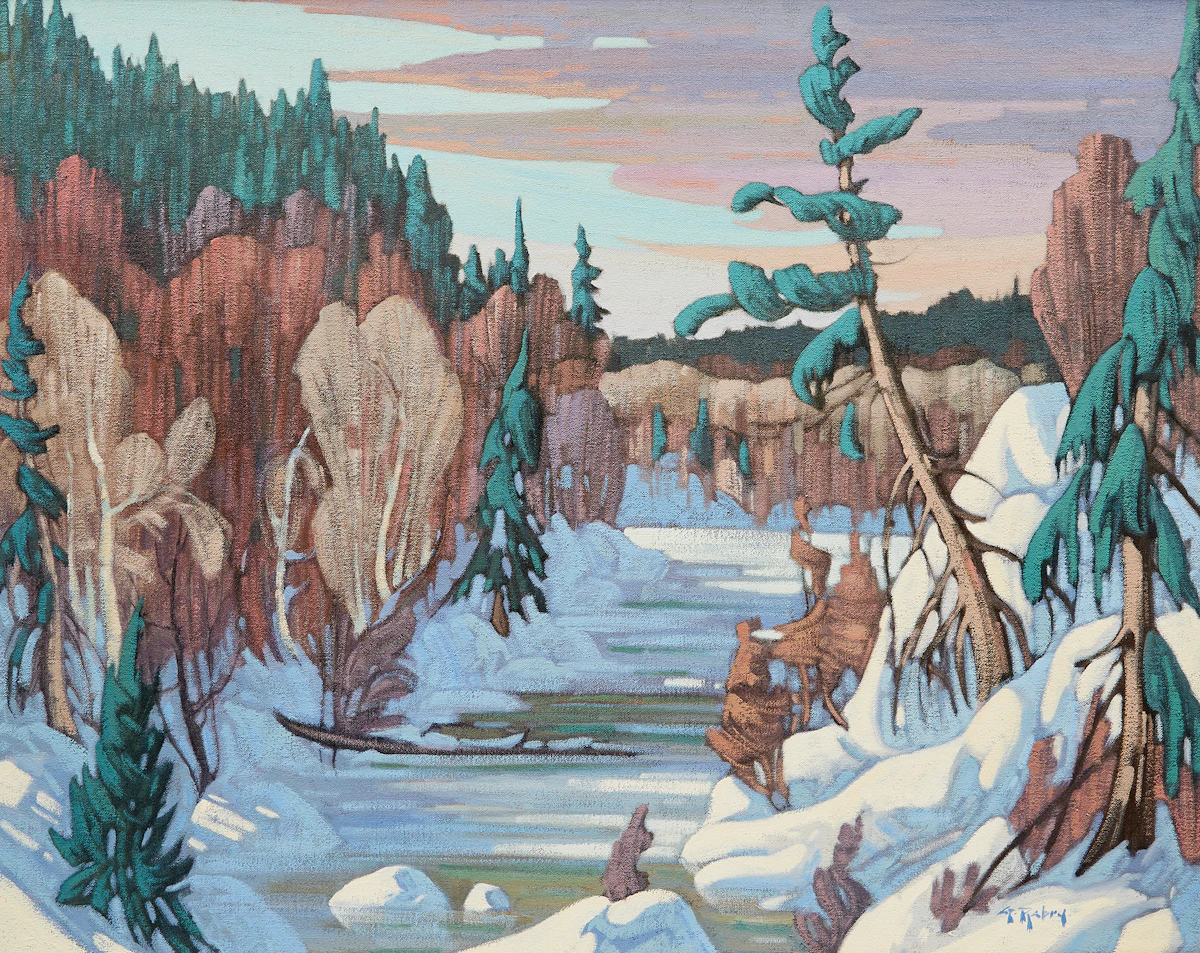Gaston Rebry, Soirée froide, oil on canvas