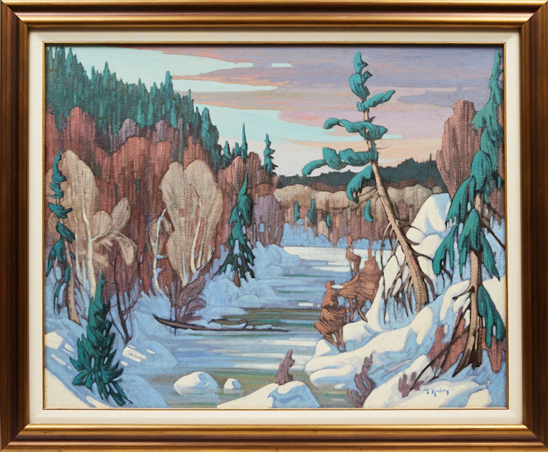 Gaston Rebry, Soirée froide, oil on canvas - view 2