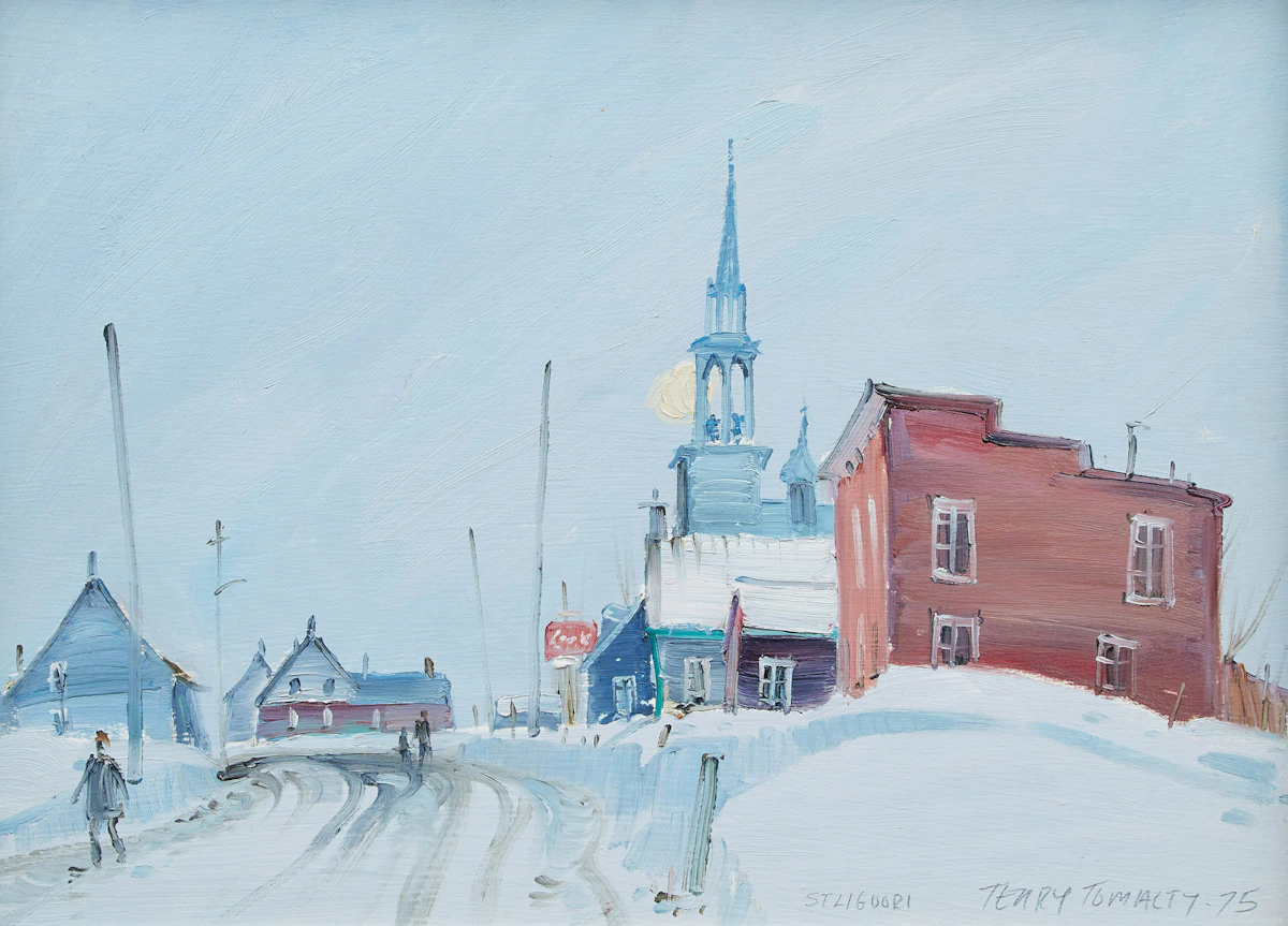 Terry Tomalty, St. Liguori, oil on board, 1975