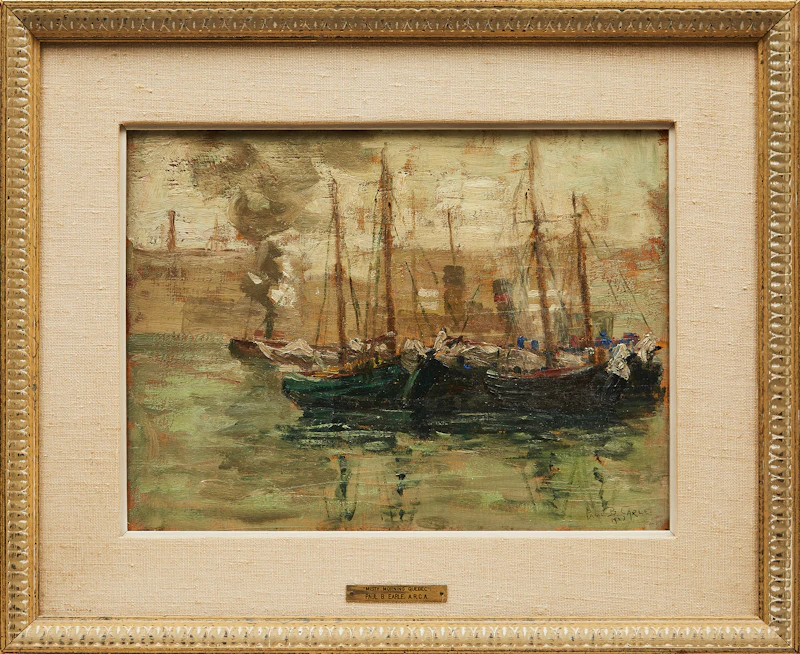 Paul Barnard Earle, Misty Morning, Quebec, oil on board - view 2