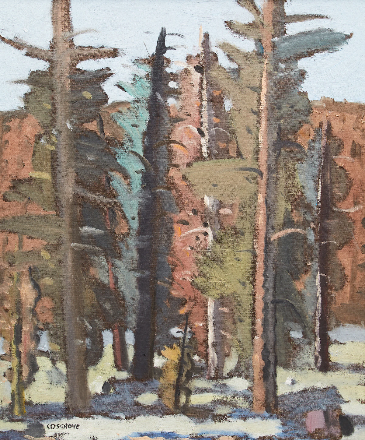 Stanley Morel Cosgrove, Forest Landscape, oil on canvas