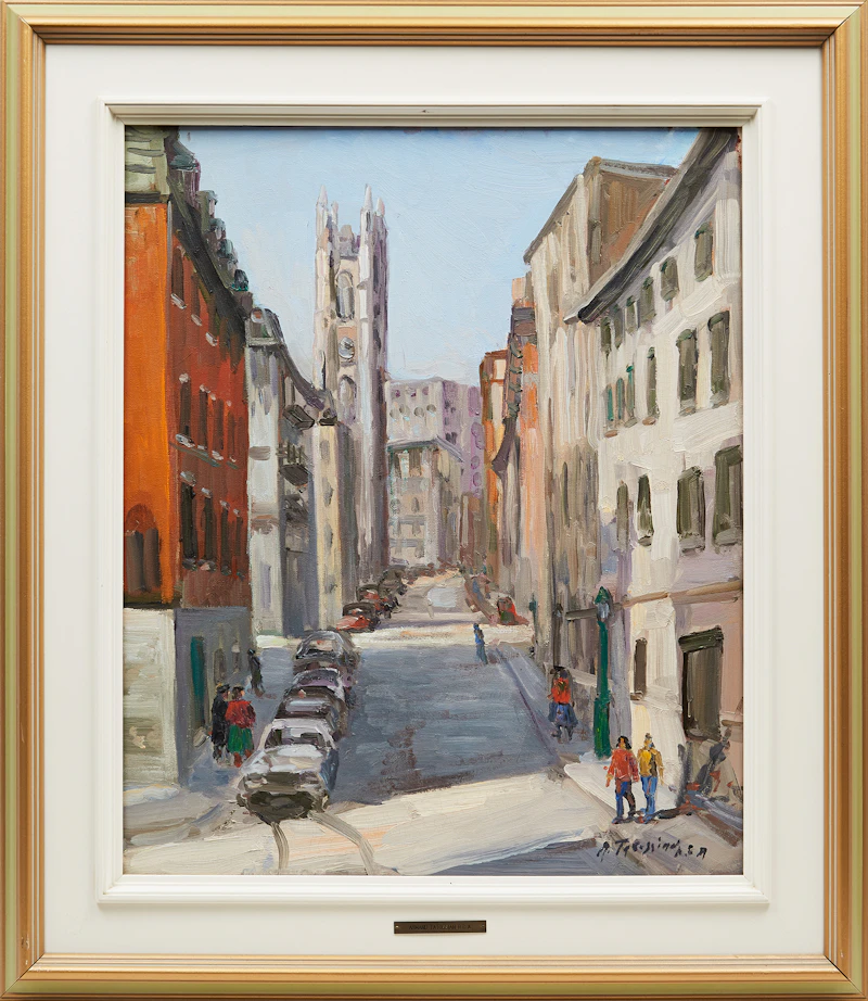 Armand Tatossian, Rue de la Commune, oil on canvas - view 2