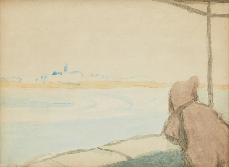 The City of Sale Seen from Rabat, Morocco by James Wilson Morrice