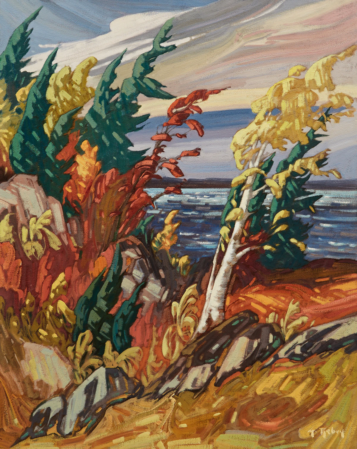 Gaston Rebry, West Wind, oil on canvas