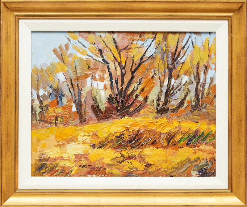 Armand Tatossian, Autumn Landscape, oil on canvas - view 2