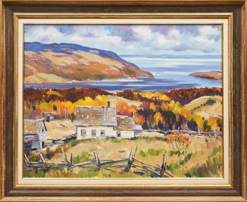 John Douglas Lawley, Baie St. Paul, oil on canvas - view 2