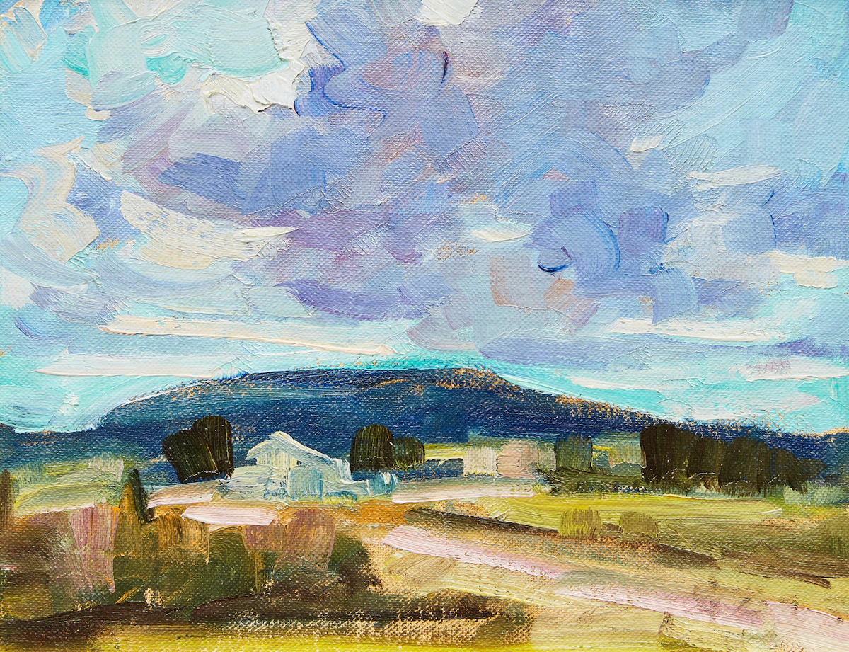 Leo Ayotte, Sans titre (Paysage) , oil on canvas board