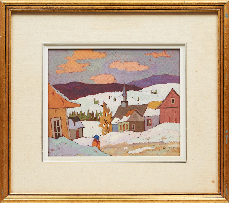 Claude Langevin, De Bon matin Laurentides , oil on canvas - view 2