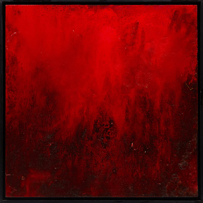 Carol  Bernier, Fire Mist No. 1, mixed media on board - view 2