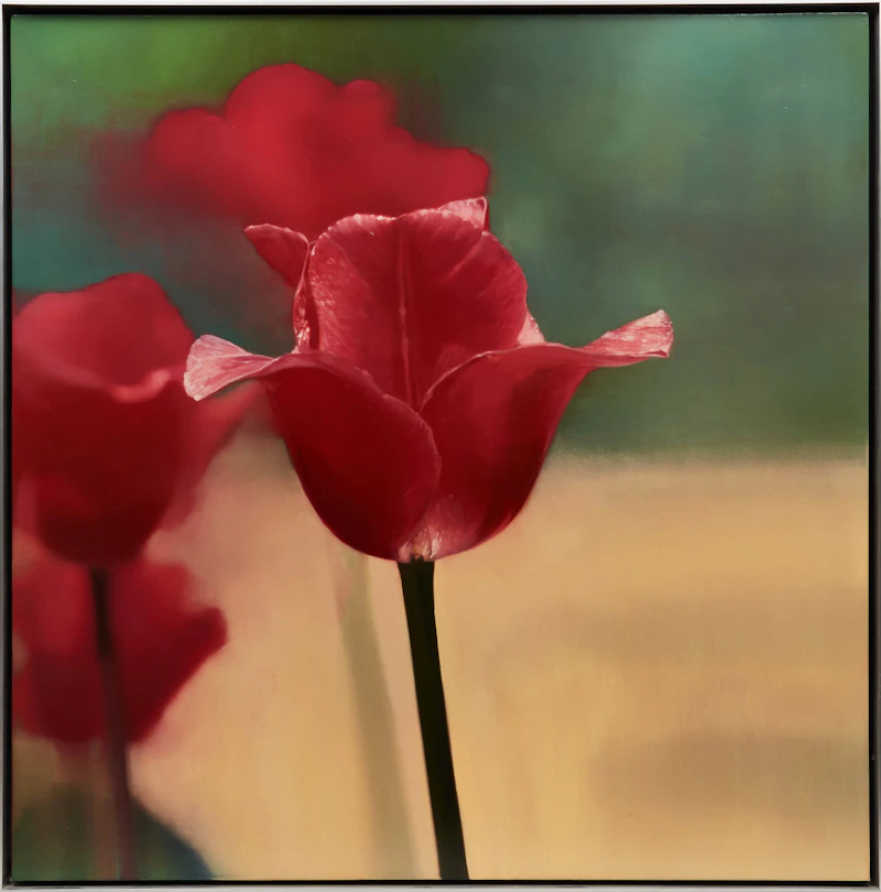 James Lahey, Real Tulips, mixed media on canvas - view 2