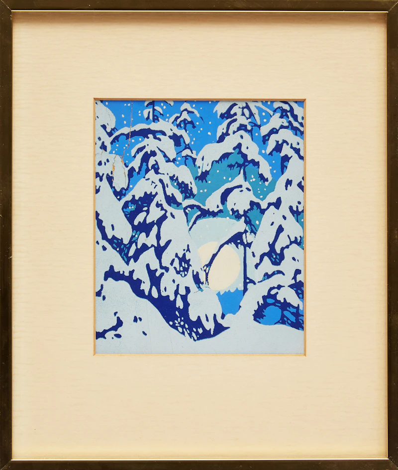 Alfred Joseph Casson, Untitled (Winter Trees), silkscreen - view 2
