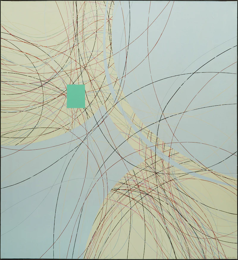 Sheila Maki, Green Power, acrylic on canvas - view 2