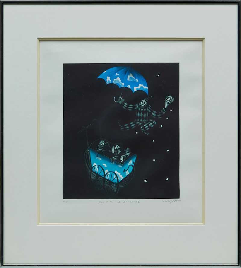 Unknown Artist, Poussette de carnaval, colour lithograph - view 2