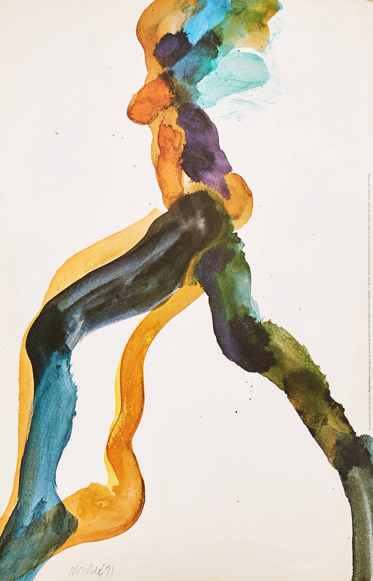 Robert Markle, Untitled Figure, reproduction print, 1971