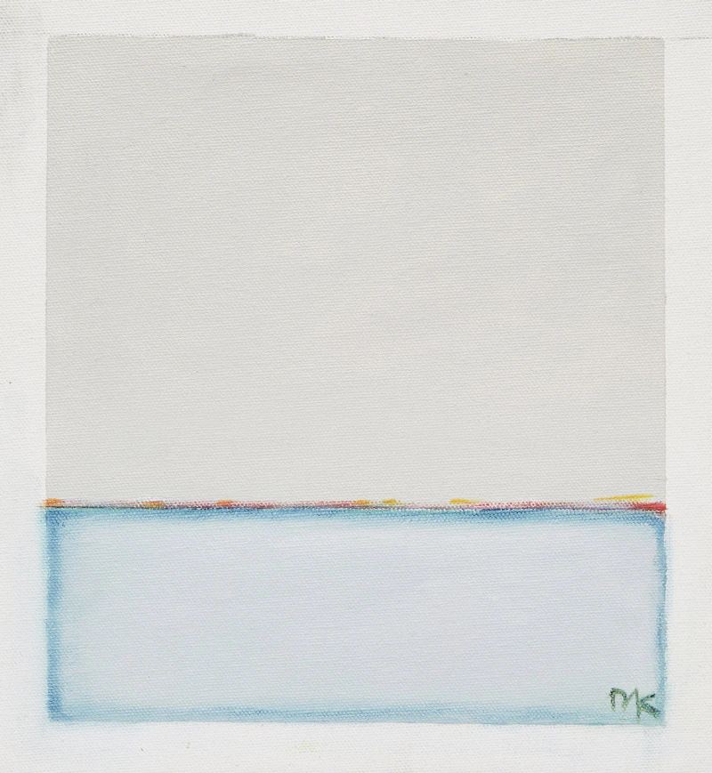 Duncan De Kergommeaux, Land Series #2/99; Untitled Abstraction, two paintings - view 4