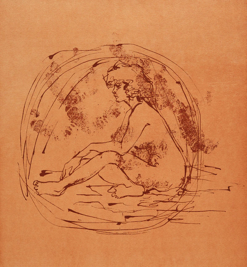 Anne Meredith Barry, Enclosed Figure, colour serigraph