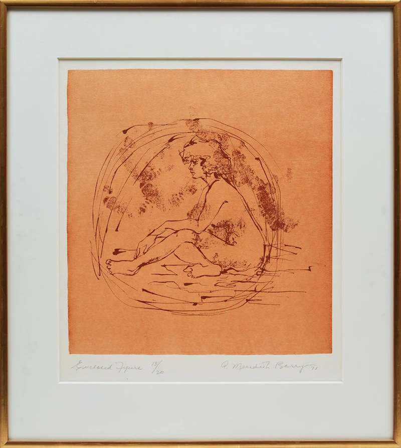 Anne Meredith Barry, Enclosed Figure, colour serigraph - view 2