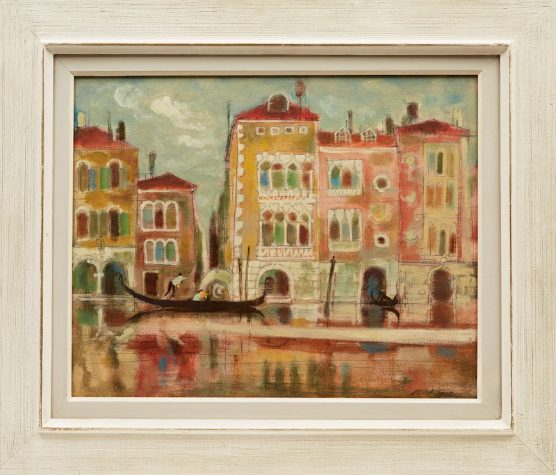 William Arthur Winter, Grand Canal, Venice, oil on board - view 2