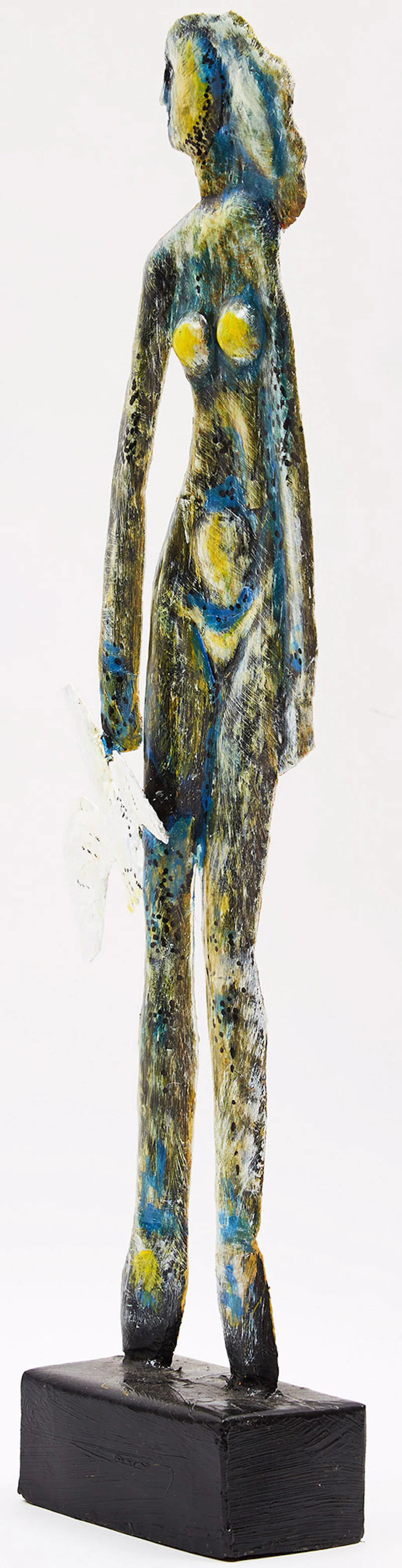 Ruben Zellermayer, Three Artworks, painted steel sculpture and two mixed medias on paper - view 2