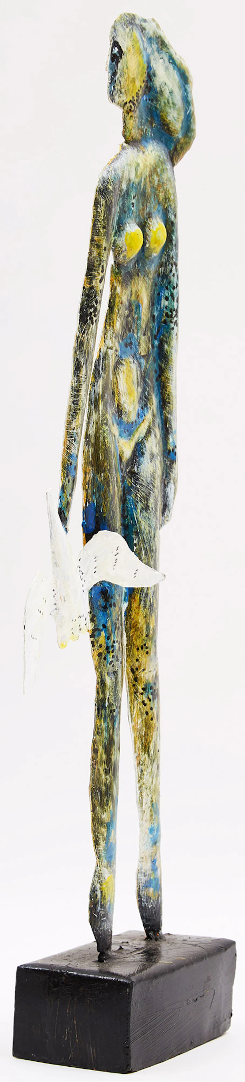 Ruben Zellermayer, Three Artworks, painted steel sculpture and two mixed medias on paper - view 3