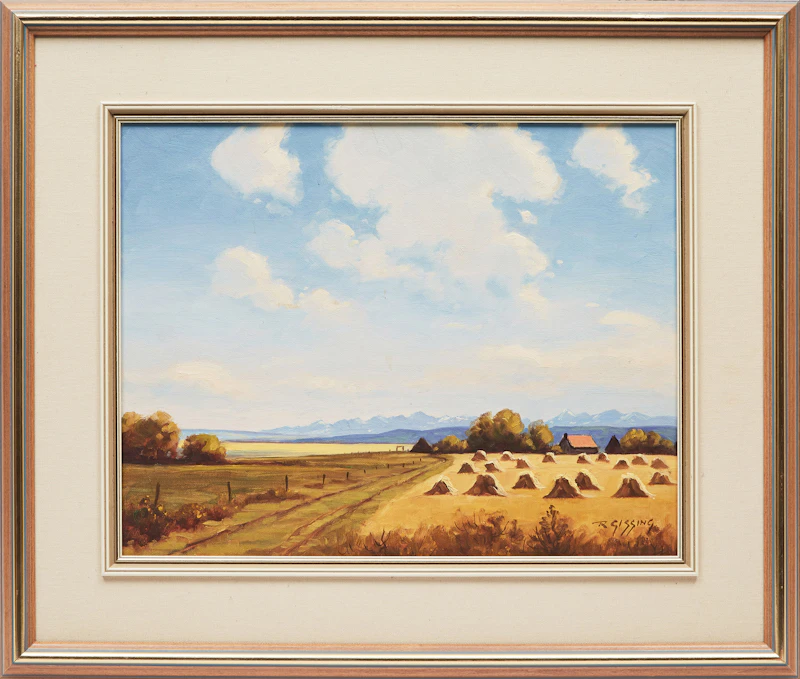 Roland Gissing, Near Indus, Alberta, oil on board - view 2