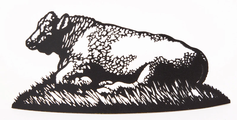 Joe Fafard, Bull, lasercut steel