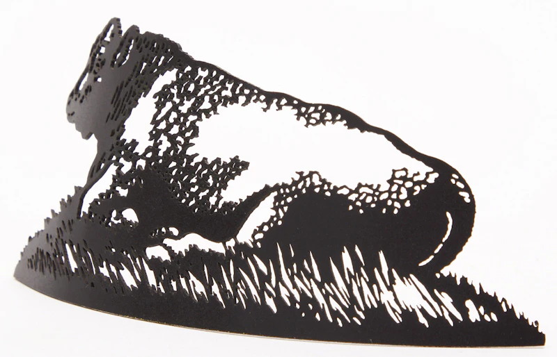 Joe Fafard, Bull, lasercut steel, 1995 - view 3