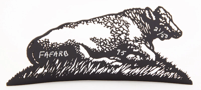 Joe Fafard, Bull, lasercut steel, 1995 - view 4
