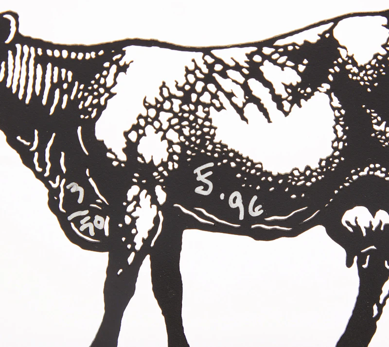 Joe Fafard, Cow, lasercut steel, 1996 - view 5