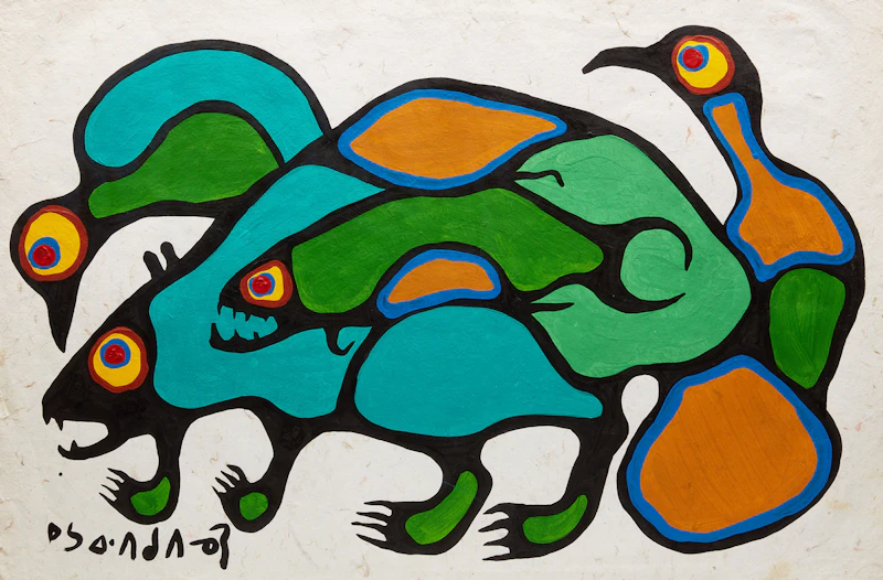 Animal Family by Norval Morrisseau