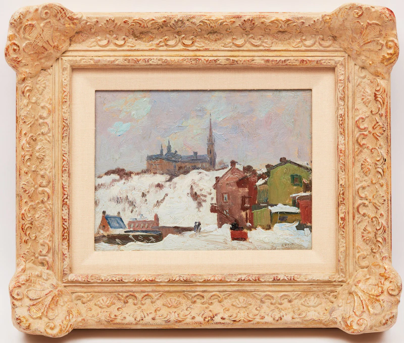 Robert Wakeham Pilot, The Church, Point Levis, oil on board - view 2