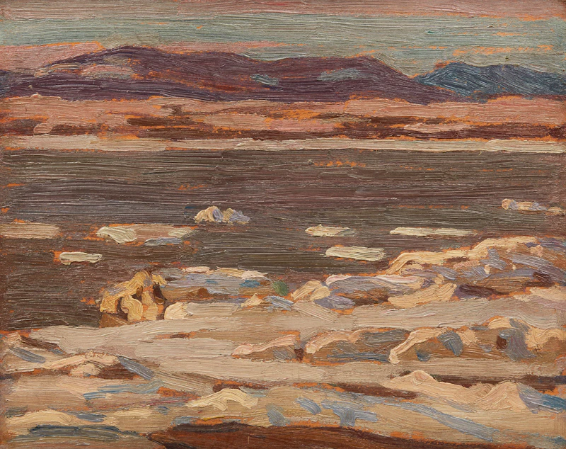 Alexander Young Jackson, Lévis, oil on panel