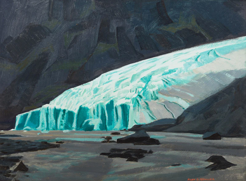 Alan Caswell Collier, The Bear Glacier (near Stewart, BC), oil on board