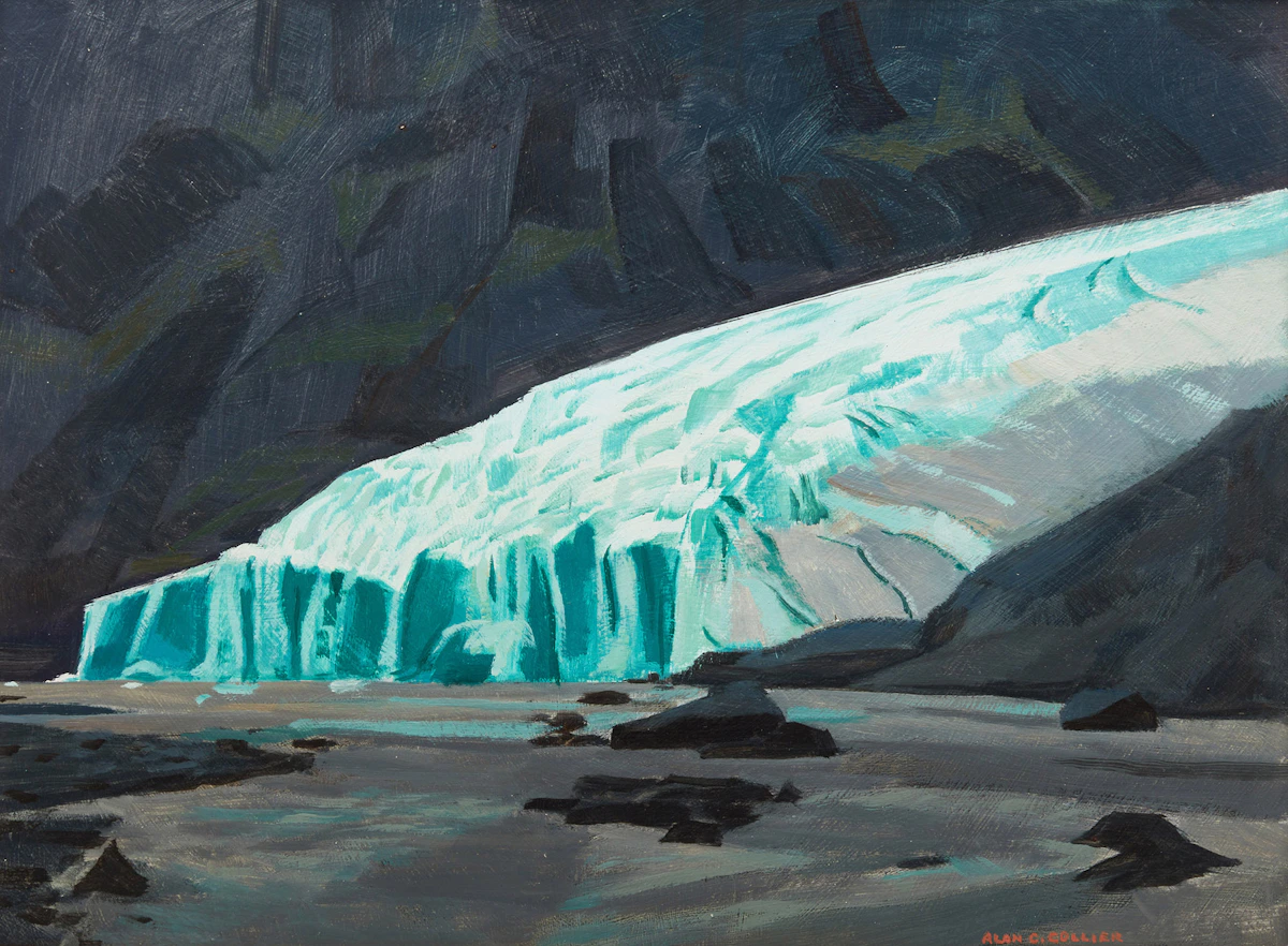 Alan Caswell Collier, The Bear Glacier (near Stewart, BC), oil on board