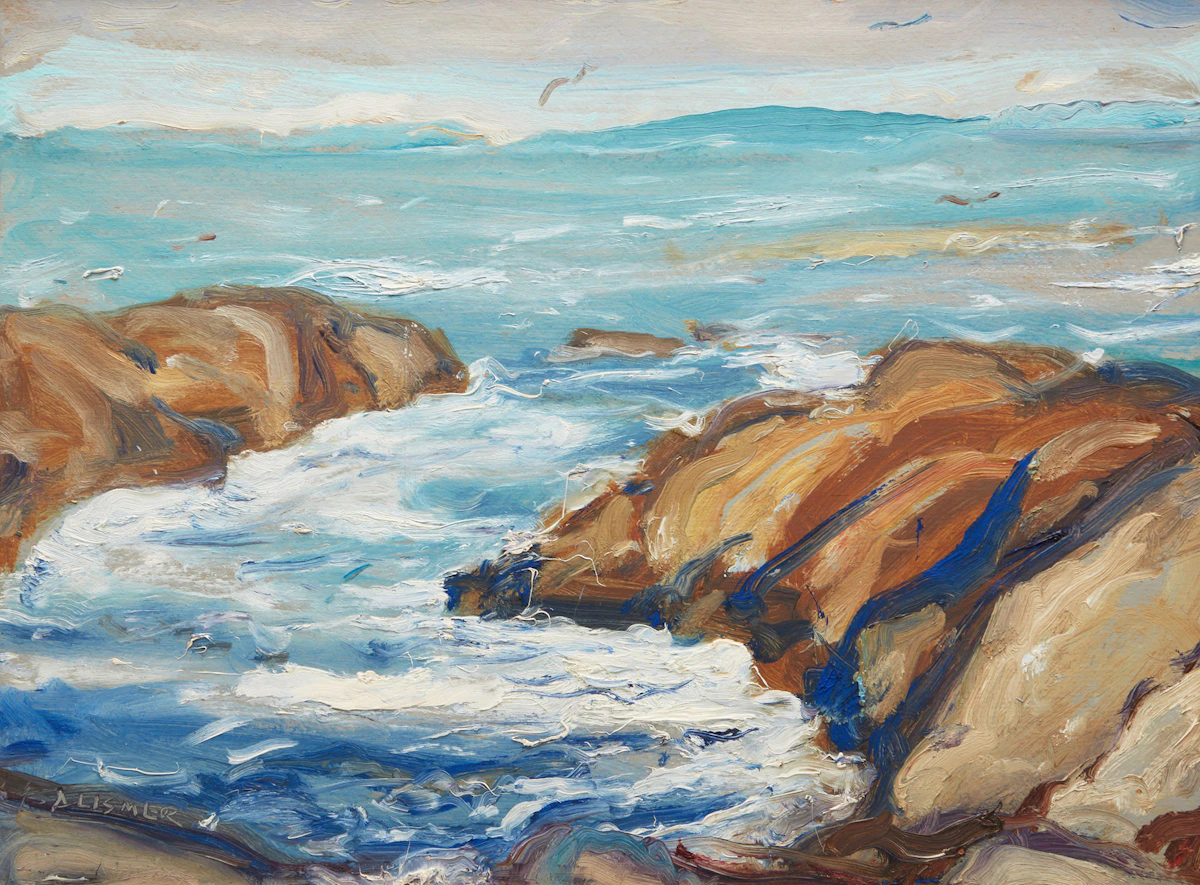 Arthur Lismer, Seascape, oil on board