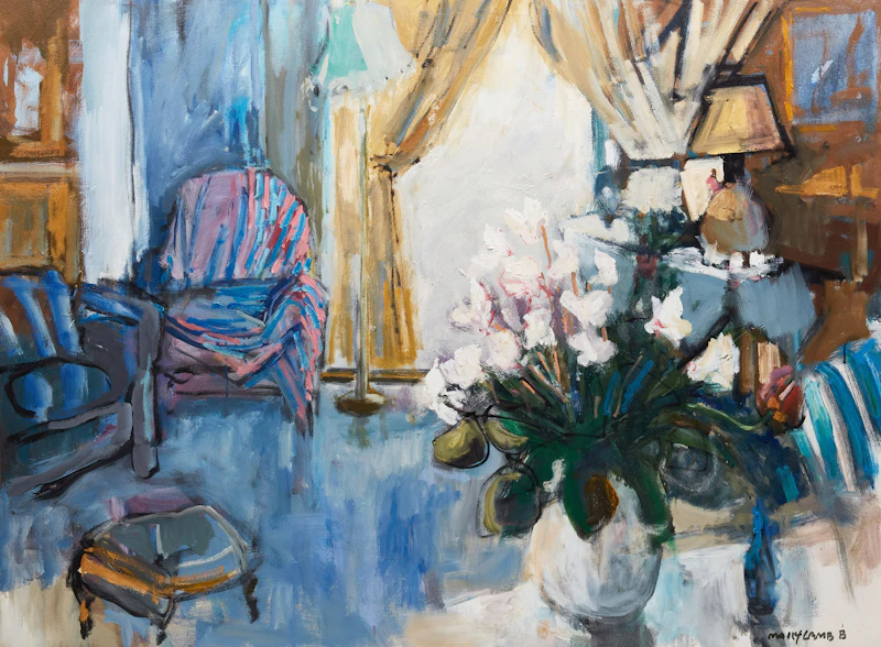 Blue Interior by Molly Lamb Bobak