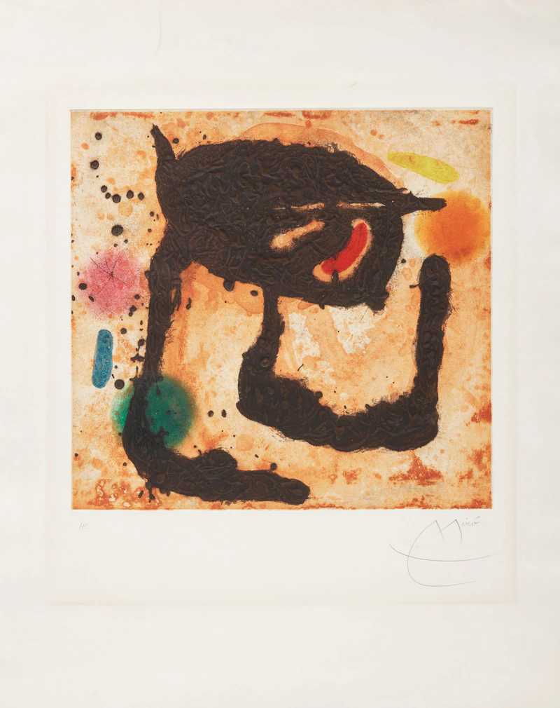 Joan Miró, Le Dandy (Dupin 492), etching, 1969 - view 2