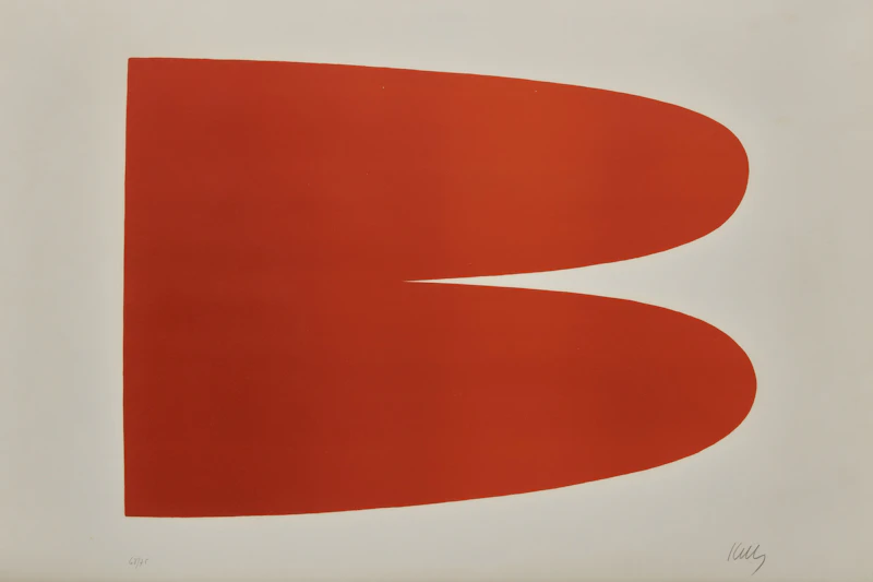 Ellsworth Kelly, Red-Orange from Suite of Twenty-Seven Color Lithographs (Axsom 6), colour lithograph, 1964-65 - view 1