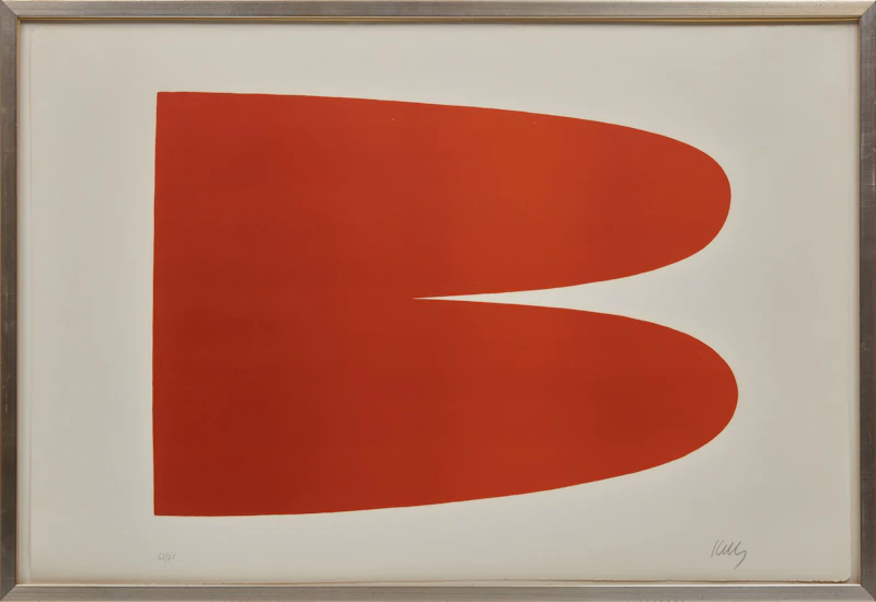Ellsworth Kelly, Red-Orange from Suite of Twenty-Seven Color Lithographs (Axsom 6), colour lithograph, 1964-65 - view 2