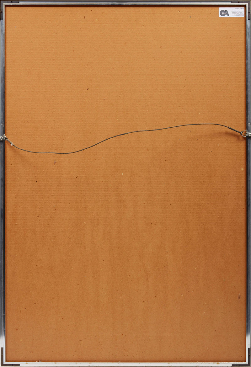 Robert Motherwell, Pauillac #1, from Summer Light Series (Belknap 119), Arjomari paper; Château Latour wine label; tan Ingres paper; black Arches paper, 1973 - view 3