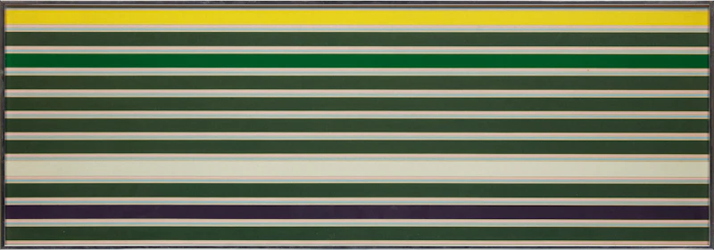 Kenneth Noland, Shadow Line, colour screenprint on linen, 1968 - view 2