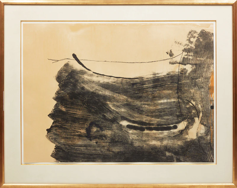 Helen Frankenthaler, Ochre Dust (Harrison 133), colour lithograph and aquatint, 1987 - view 2