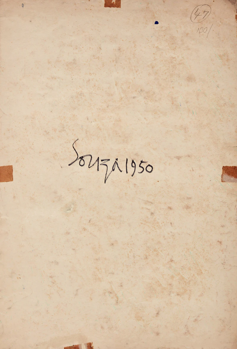 Francis Newton Souza, Protest, watercolour, 1950 - view 2