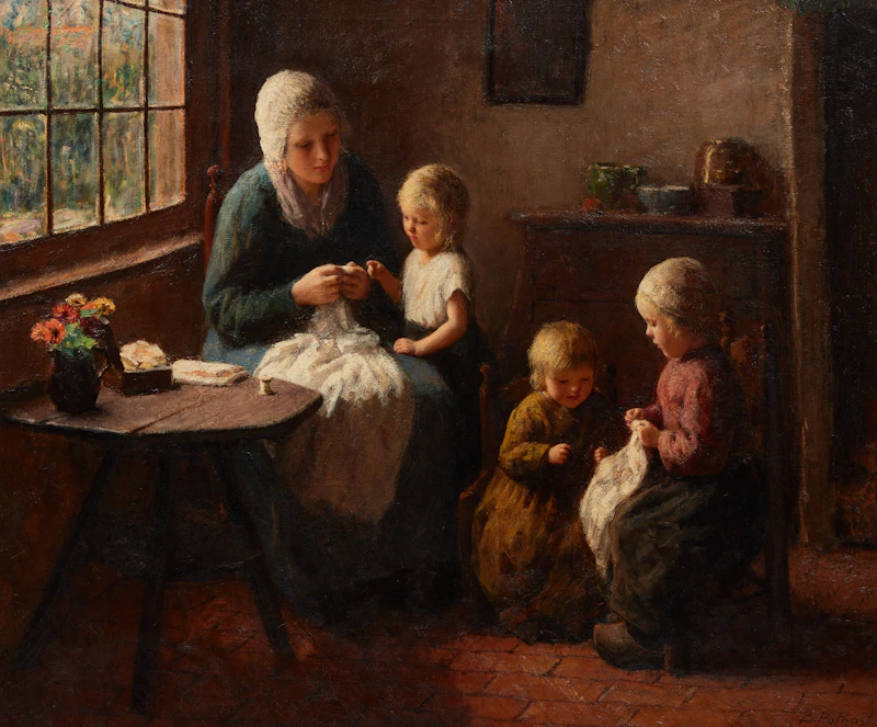 The Sewing Lesson by Bernard Pothast