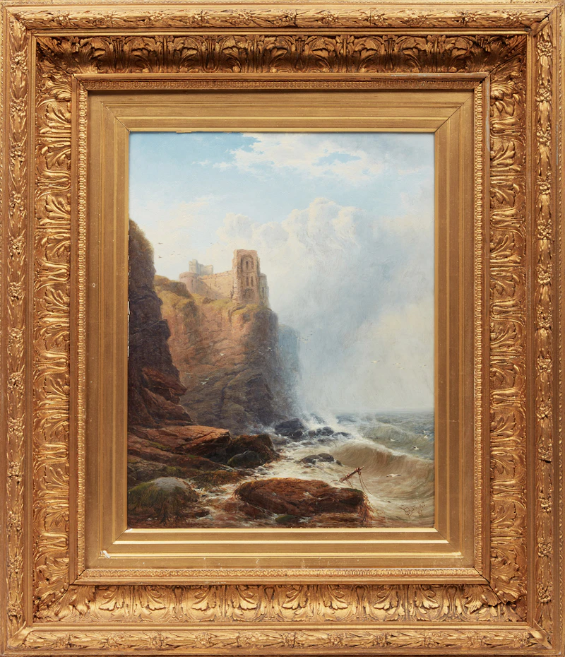 George Blackie Sticks, Tantallon Castle, oil on canvas, 1881 - view 2
